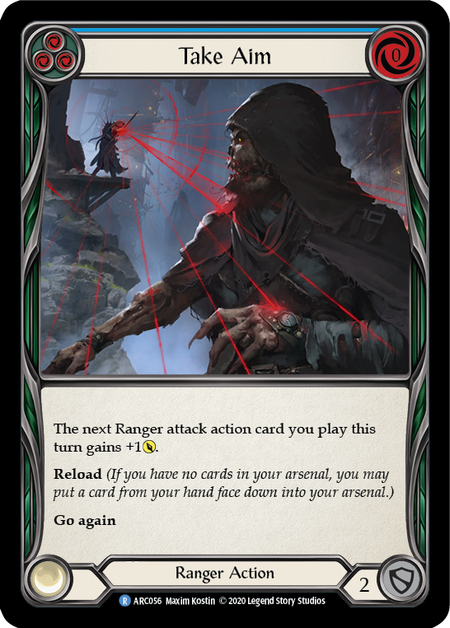 Flesh and Blood Arcane Rising Unlimited R ARC056 Take Aim (Blue) Standard