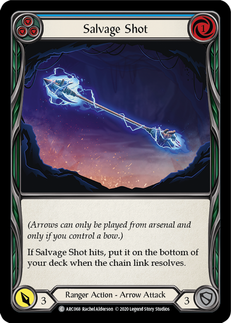 Flesh and Blood Arcane Rising Unlimited C ARC068 Salvage Shot (Blue) Rainbow