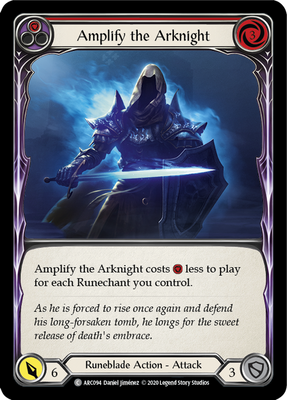 Flesh and Blood Arcane Rising Unlimited C ARC094 Amplify the Arknight (Red) Standard