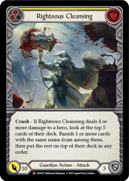 Flesh and Blood Crucible of War Unlimited M CRU027 Righteous Cleansing Rainbow