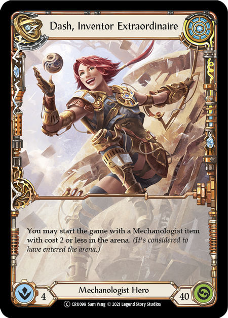 Flesh and Blood Crucible of War Unlimited T CRU098 Dash, Inventor Extraordinaire Standard