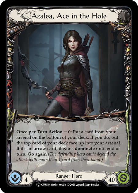 Flesh and Blood Crucible of War Unlimited T CRU119 Azalea, Ace in the Hole Standard