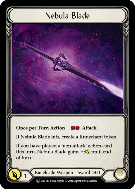 Flesh and Blood Crucible of War Unlimited T CRU139 Nebula Blade Rainbow