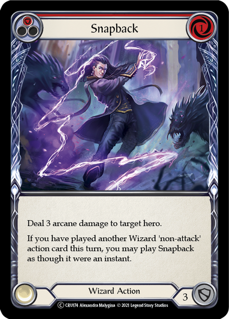 Flesh and Blood Crucible of War Unlimited C CRU174 Snapback (Red) Standard