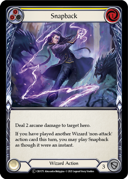 Flesh and Blood Crucible of War Unlimited C CRU175 Snapback (Yellow) Rainbow