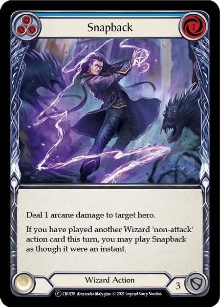 Flesh and Blood Crucible of War Unlimited C CRU176 Snapback (Blue) Standard