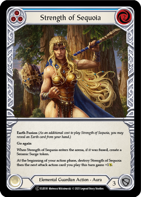 Flesh and Blood Tales of Aria Unlimited C ELE030 Strength of Sequoia (Blue) Rainbow