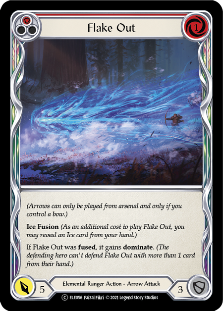 Flesh and Blood Tales of Aria Unlimited C ELE056 Flake Out (Red) Standard