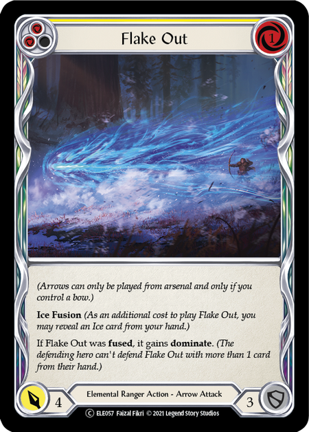Flesh and Blood Tales of Aria Unlimited C ELE057 Flake Out (Yellow) Rainbow