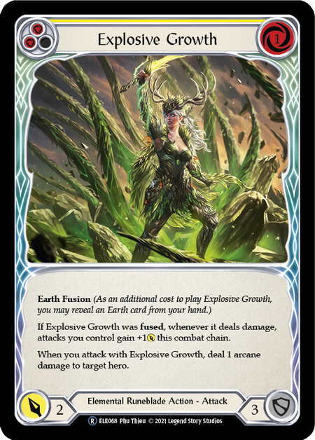 Flesh and Blood Tales of Aria Unlimited R ELE068 Explosive Growth (Yellow) Standard
