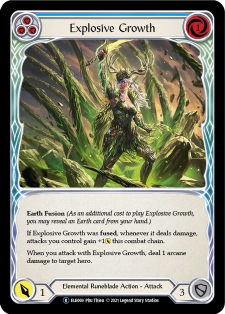 Flesh and Blood Tales of Aria Unlimited R ELE069 Explosive Growth (Blue) Standard