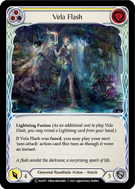 Flesh and Blood Tales of Aria Unlimited C ELE077 Vela Flash (Yellow) Standard