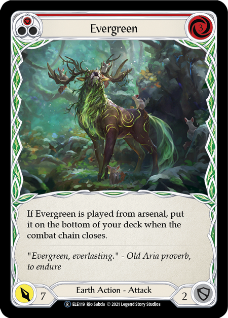 Flesh and Blood Tales of Aria Unlimited R ELE119 Evergreen (Red) Standard