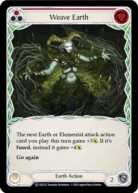 Flesh and Blood Tales of Aria Unlimited R ELE122 Weave Earth (Red) Standard