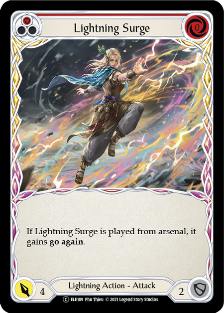 Flesh and Blood Tales of Aria Unlimited C ELE189 Lightning Surge (Red) Rainbow