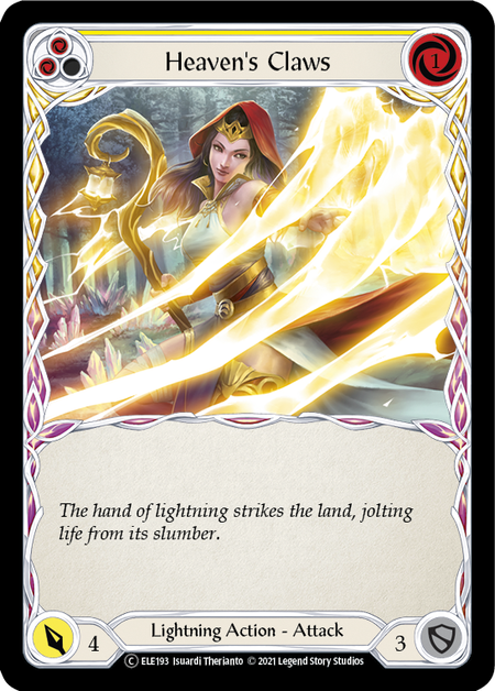 Flesh and Blood Tales of Aria Unlimited C ELE193 Heaven's Claws (Yellow) Standard