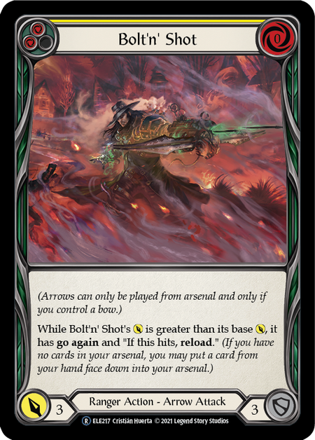 Flesh and Blood Tales of Aria Unlimited R ELE217 Bolt'n' Shot (Yellow) Rainbow