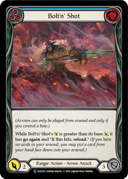 Flesh and Blood Tales of Aria Unlimited R ELE218 Bolt'n' Shot (Blue) Standard