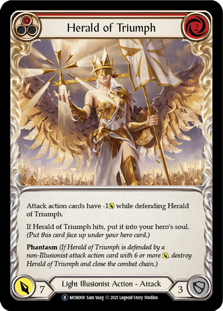 Flesh and Blood Monarch Unlimited R MON008 Herald of Triumph (Red) Standard