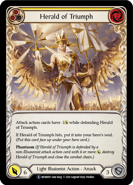 Flesh and Blood Monarch Unlimited R MON009 Herald of Triumph (Yellow) Standard