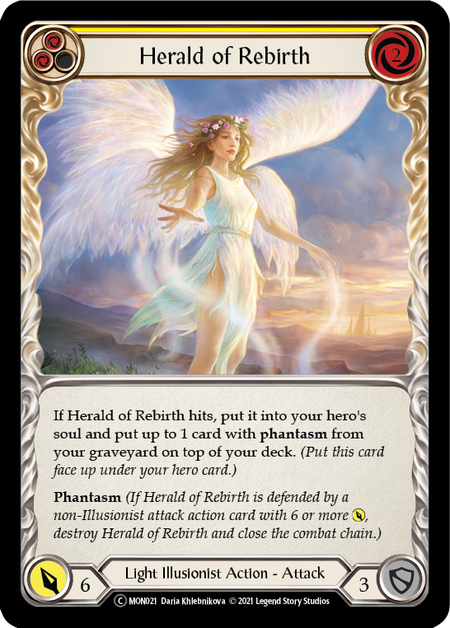 Flesh and Blood Monarch Unlimited C MON021 Herald of Rebirth (Yellow) Rainbow