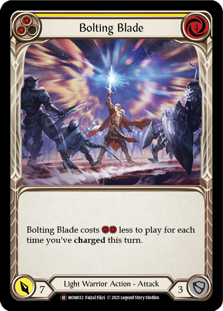 Flesh and Blood Monarch Unlimited M MON032 Bolting Blade Rainbow
