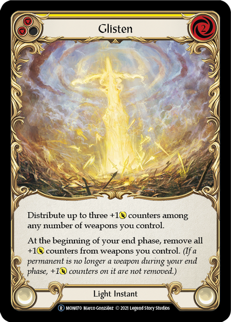 Flesh and Blood Monarch Unlimited R MON070 Glisten (Yellow) Rainbow