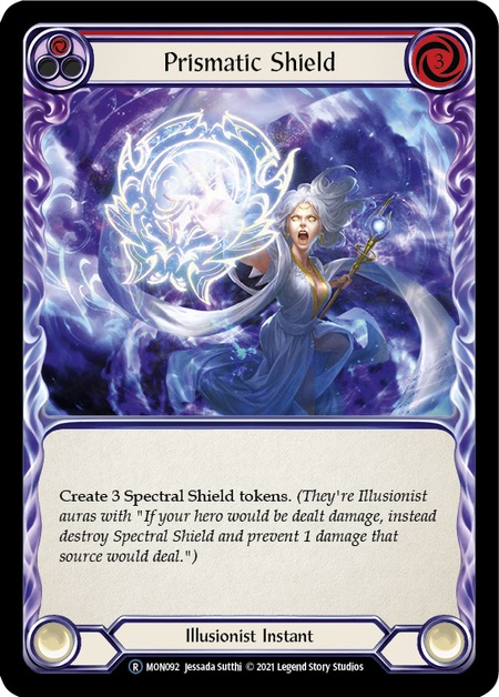 Flesh and Blood Monarch Unlimited R MON092 Prismatic Shield (Red) Standard