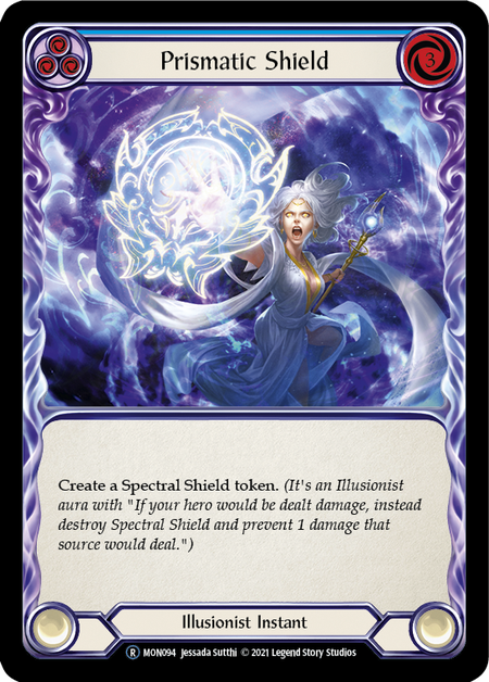 Flesh and Blood Monarch Unlimited R MON094 Prismatic Shield (Blue) Standard