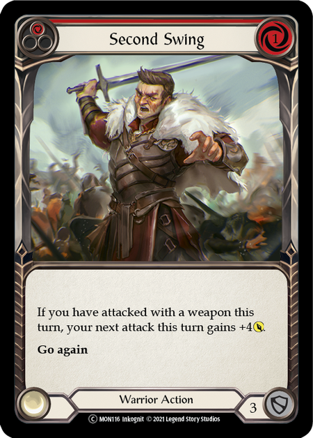 Flesh and Blood Monarch Unlimited C MON116 Second Swing (Red) Standard