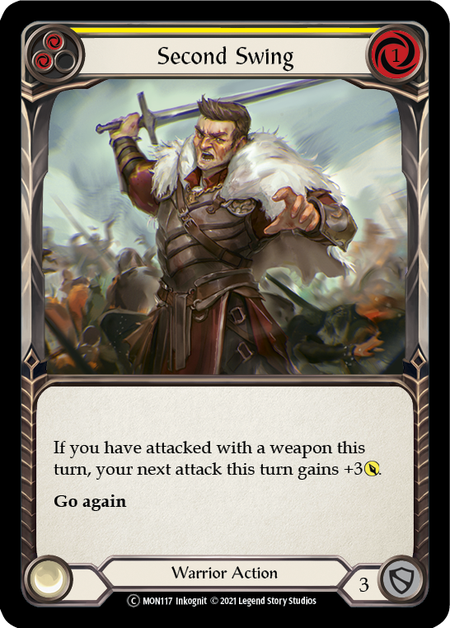 Flesh and Blood Monarch Unlimited C MON117 Second Swing (Yellow) Standard