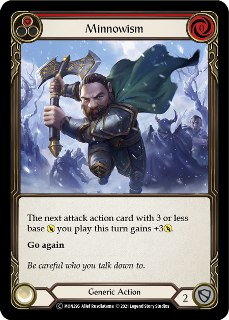 Flesh and Blood Monarch Unlimited C MON296 Minnowism (Red) Standard