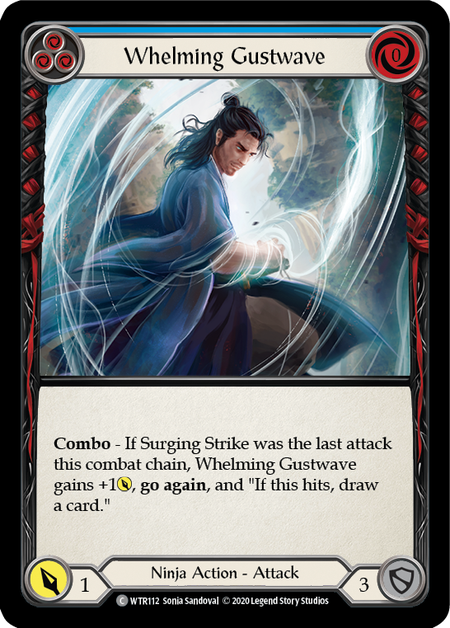 Flesh and Blood Welcome to Rathe Unlimited C WTR112 Whelming Gustwave (Blue) Standard