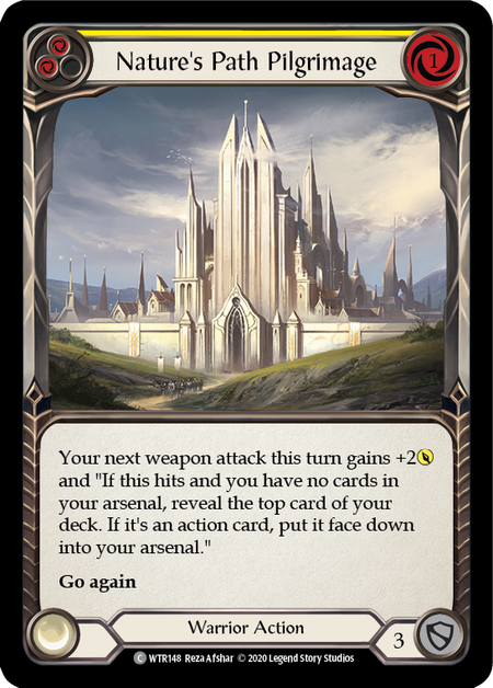 Flesh and Blood Welcome to Rathe Unlimited C WTR148 Nature's Path Pilgrimage (Yellow) Standard