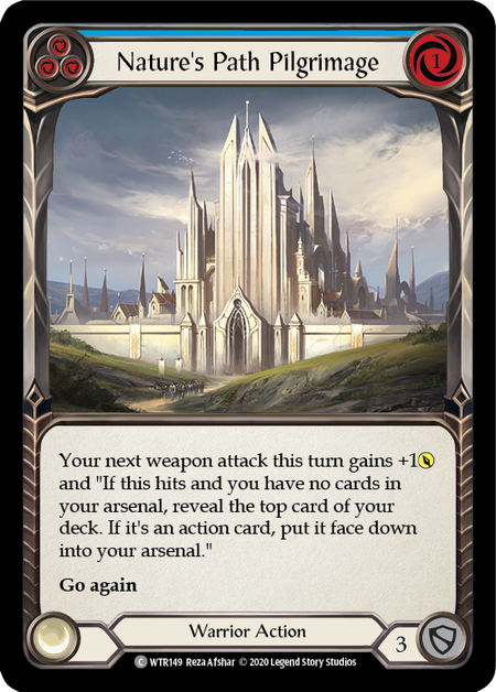 Flesh and Blood Welcome to Rathe Unlimited C WTR149 Nature's Path Pilgrimage (Blue) Standard