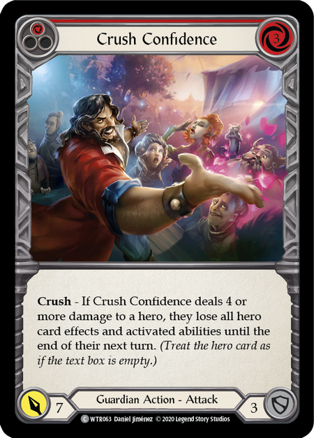 Flesh and Blood Welcome to Rathe Unlimited C WTR063 Crush Confidence (Red) Standard