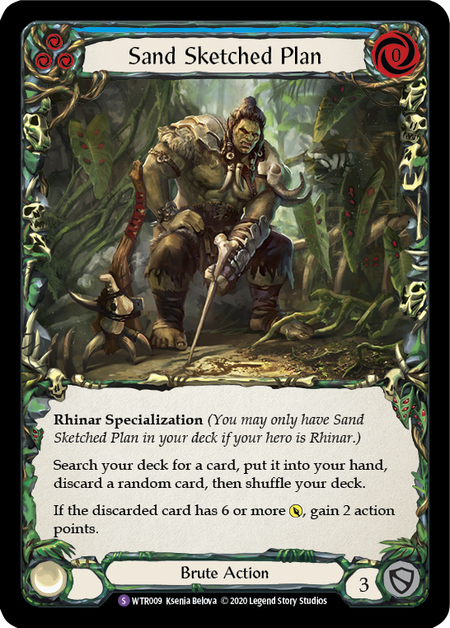 Flesh and Blood Welcome to Rathe Unlimited S WTR009 Sand Sketched Plan Standard