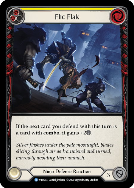 Flesh and Blood Welcome to Rathe Unlimited R WTR093 Flic Flak (Yellow) Standard