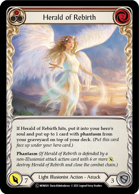 Flesh and Blood Monarch Unlimited C MON020 Herald of Rebirth (Red) Standard