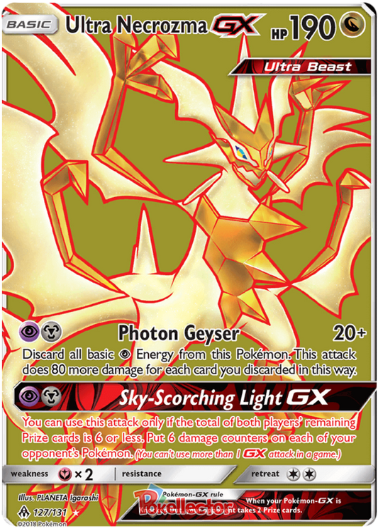 Pokemon Card Forbidden Light 127/131 Ultra Necrozma GX Full Art *MINT*