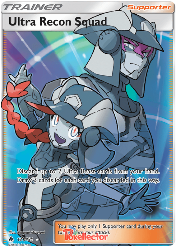 Pokemon Card Forbidden Light 131/131 Ultra Recon Squad Supporter Full Art *MINT*