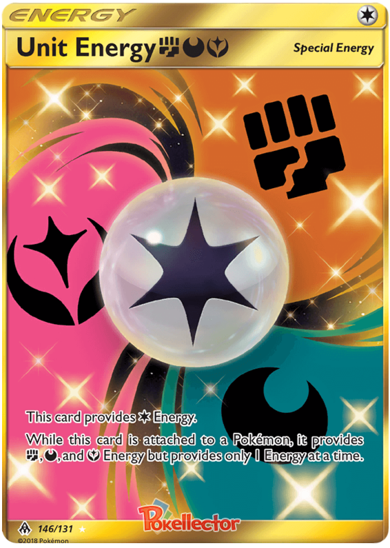 Pokemon Card Forbidden Light 146/131 Unit Energy YDF Fighting Secret Rare *MINT*