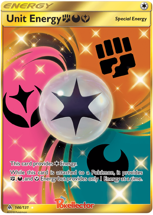 Pokemon Card Forbidden Light 146/131 Unit Energy YDF Fighting Secret Rare *MINT*