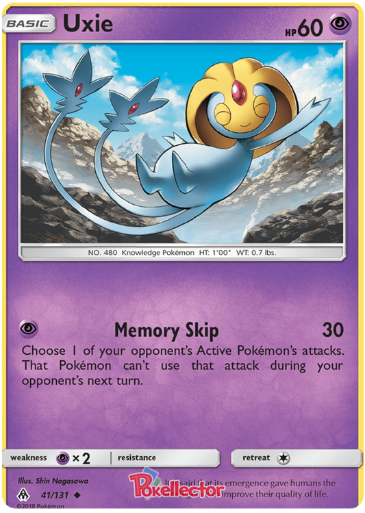 Pokemon Card Forbidden Light 41/131 041/131 Uxie Uncommon *MINT*