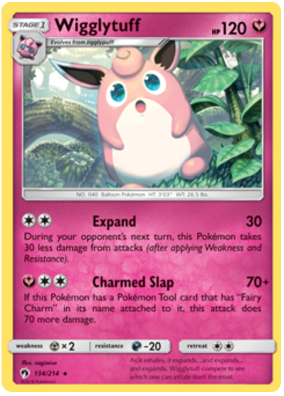 Pokemon Card Lost Thunder 134/214 Wigglytuff Rare *MINT*