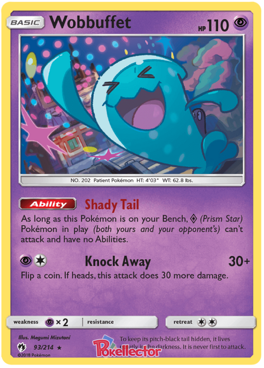 Pokemon Card Lost Thunder 93/214 093/214 Wobbuffet Rare *MINT*