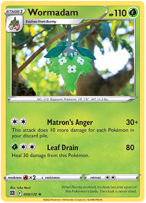 Pokemon Card Brilliant Stars 010/172 10/172 Wormadam Rare