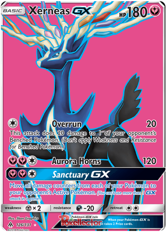 Pokemon Card Forbidden Light 126/131 Xerneas GX Full Art *MINT*