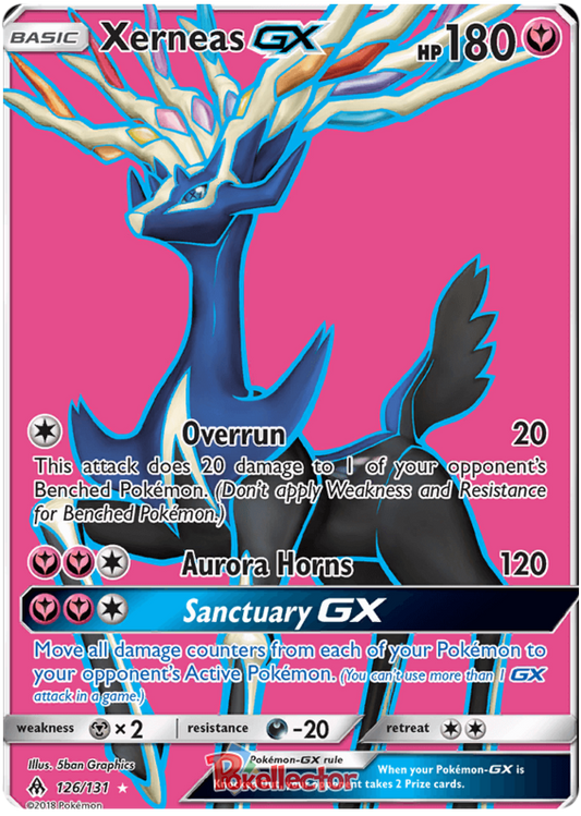 Pokemon Card Forbidden Light 126/131 Xerneas GX Full Art *MINT*