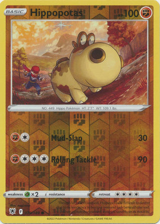 Pokemon Card Astral Radiance 79/189 079/189 Hippopotas Reverse Holo Common